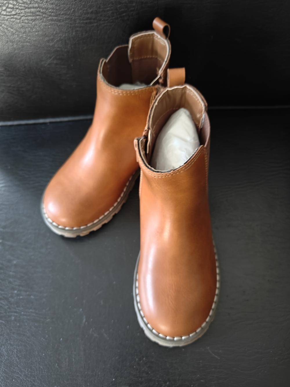 Kids Chelsea Ankle Boots in Tan